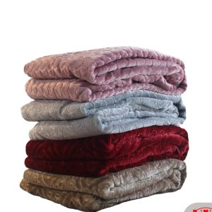 پتو تک نفره پارمیس (parmis) تک رنگ ضخیم مدل لوزی برجسته