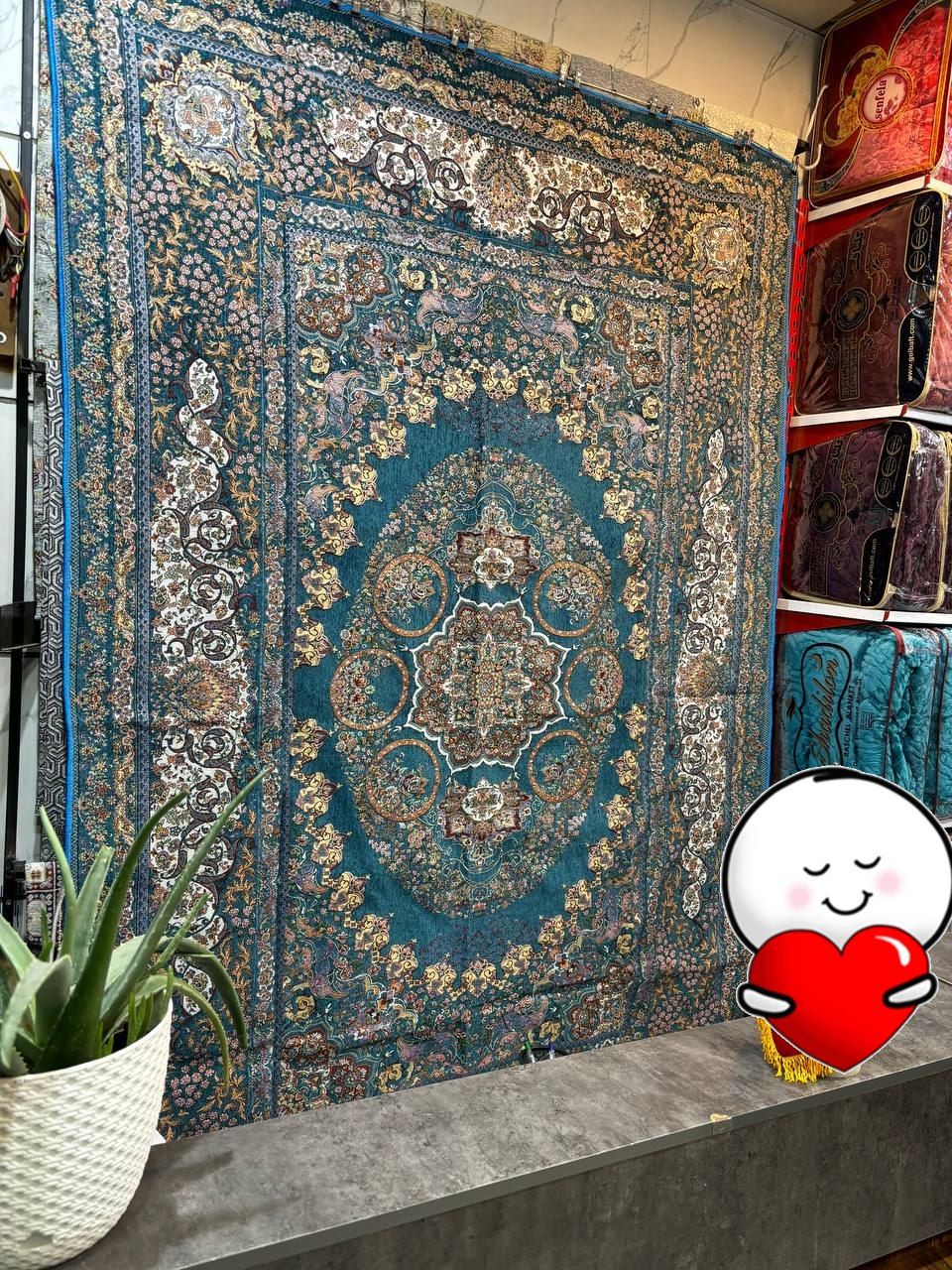 رو فرشی 6 متری مخمل ابریشمی