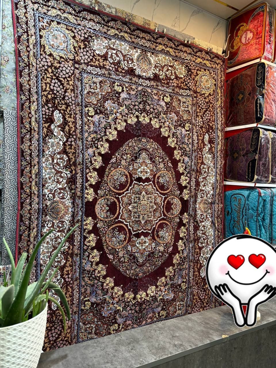 رو فرشی 6 متری مخمل ابریشمی - Image 3
