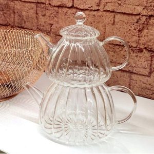 کتری و قوری شیشه ای
